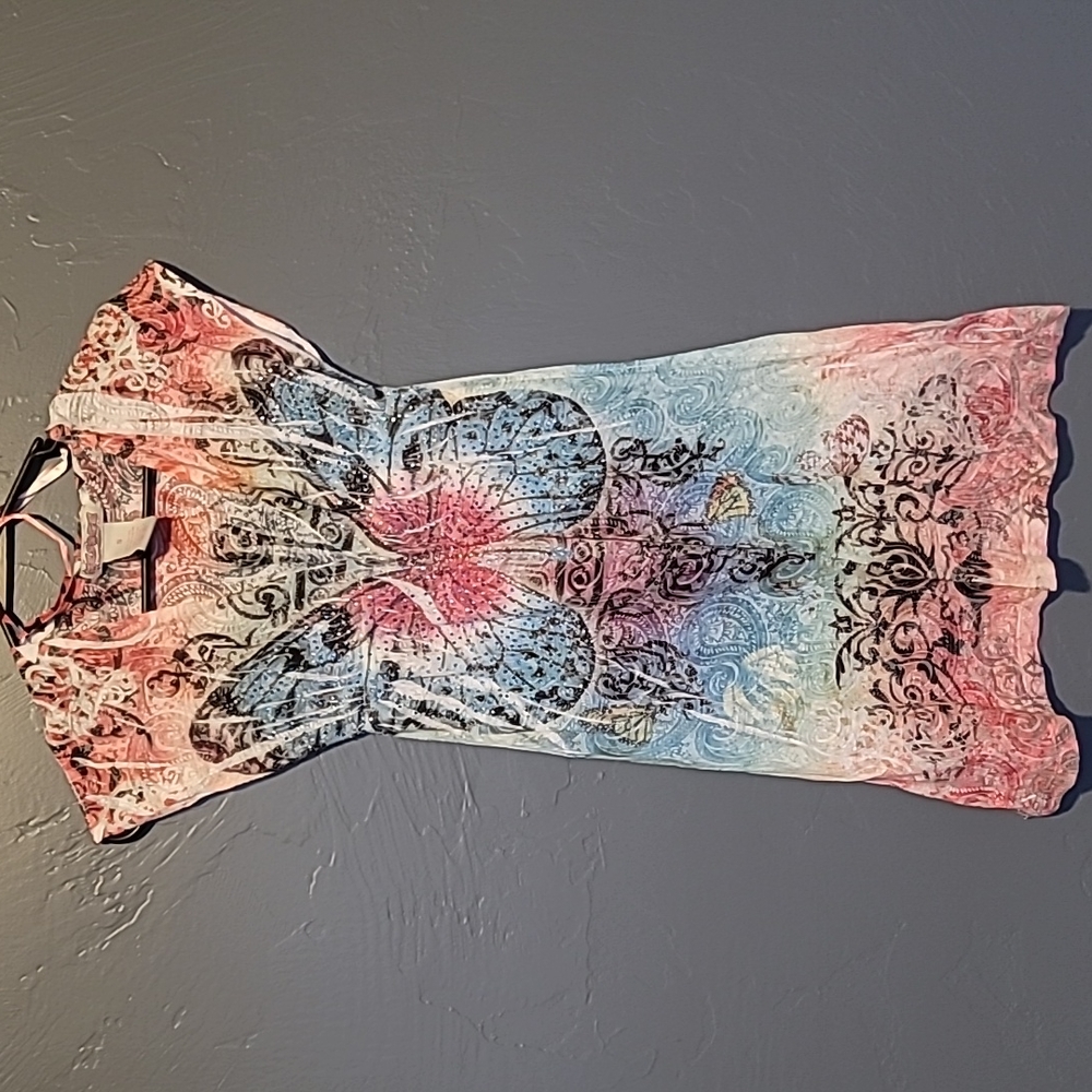Prestige Multicolor Butterfly Sundress EUC